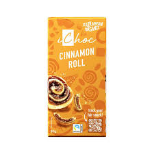 Chocolate Vegano con Canela y Trozos de Barquillo Bio 80 gr (Ichoc) 