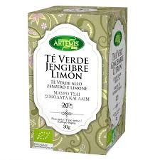 Infusion Te verde Jengibre Limon 20 Filtros (Artemis)