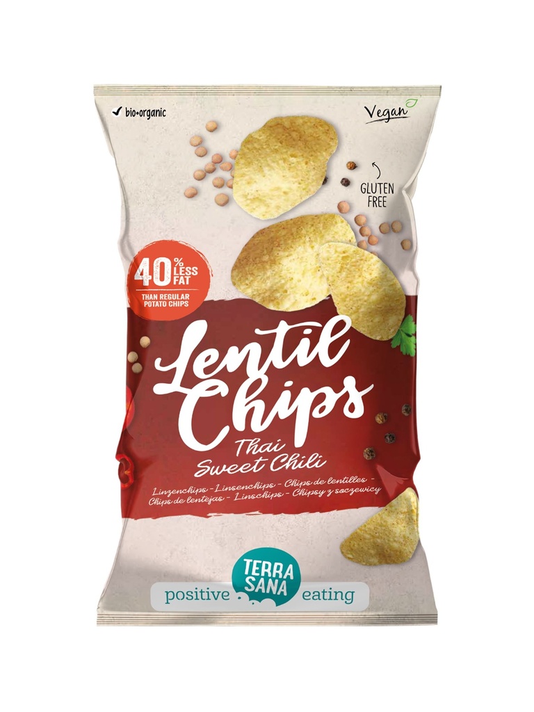 Chips Lentejas Thai con Chile Dulce 75 Gr (Terrasana)