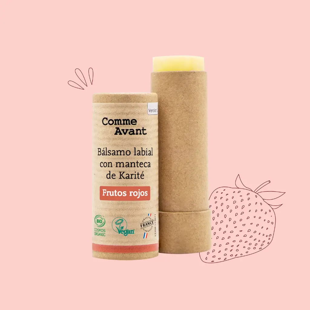 Balsamo Labial con Manteca de Karite Frutos Rojos (Comme Avant)  