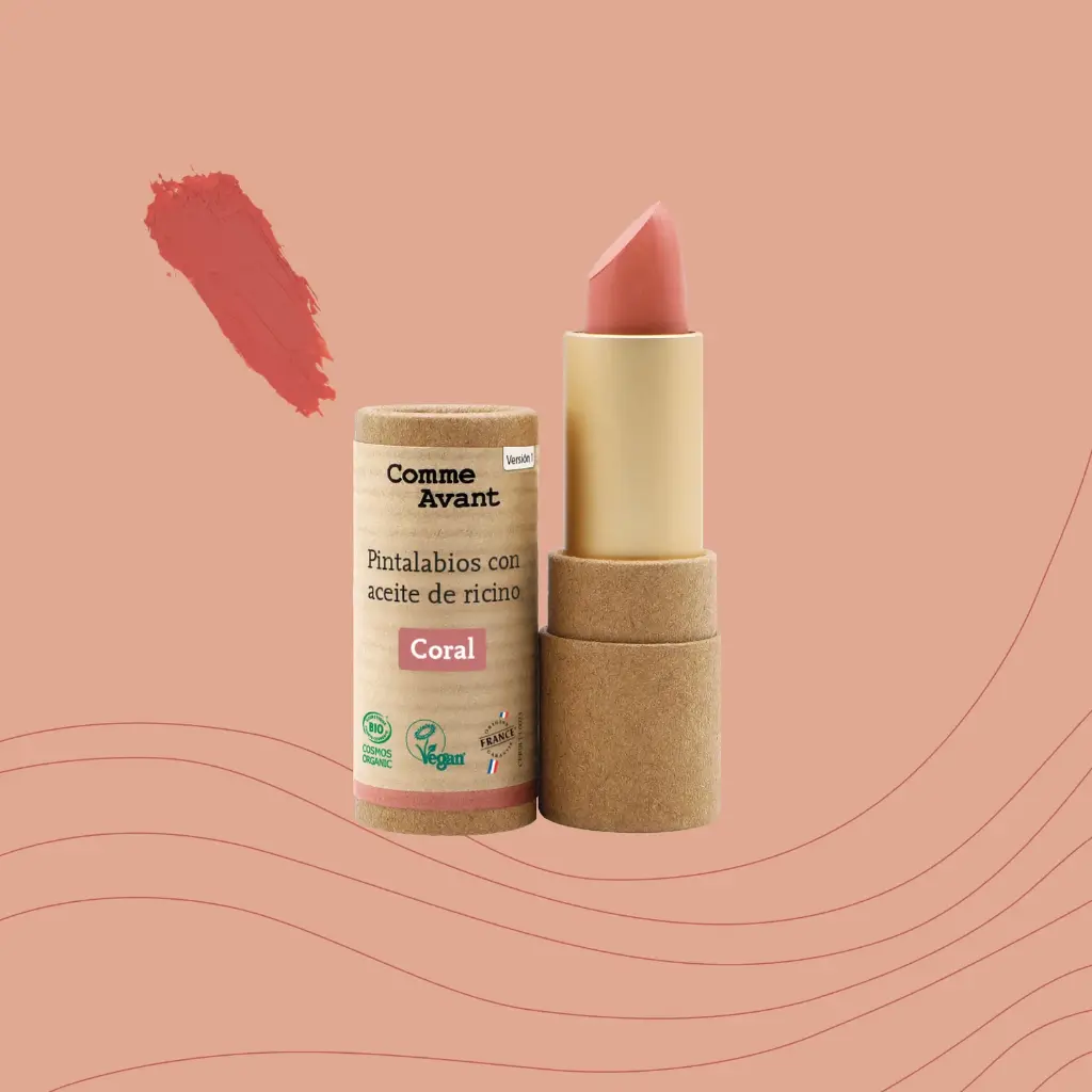 Pintalabios con Aceite Ricino Coral  (Comme Avant) 