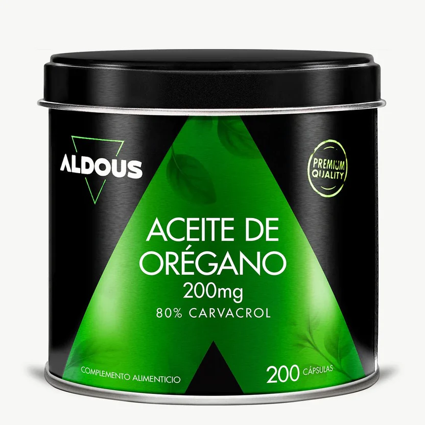 Aceite de Oregano 80% Carvacrol 200 perlas (Aldous)