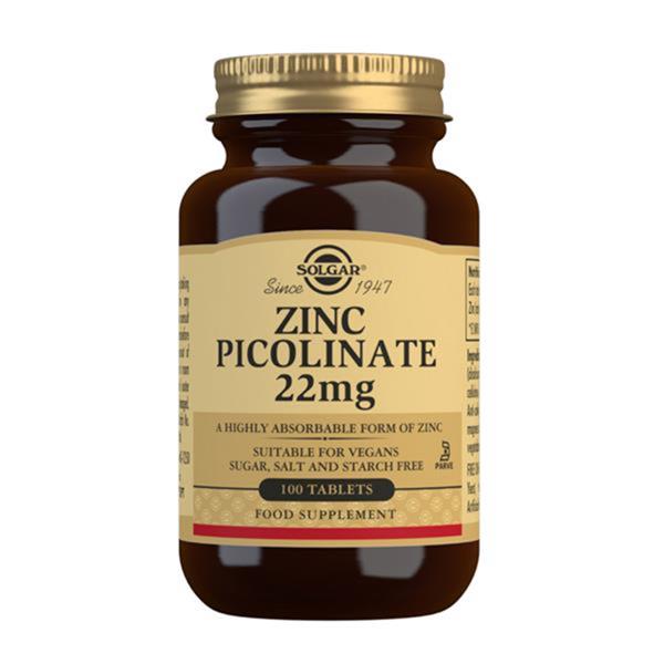 Zinc Picolinato 22 Mg. 100 Comp. (Solgar)