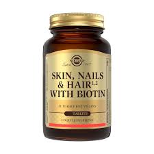 Pelo Piel Y Uñas con Biotina 120 Comp. (Solgar)