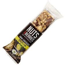 Barrita Chocolate Negro Jengibre Lima 40 gr (Nuts Y Berries)