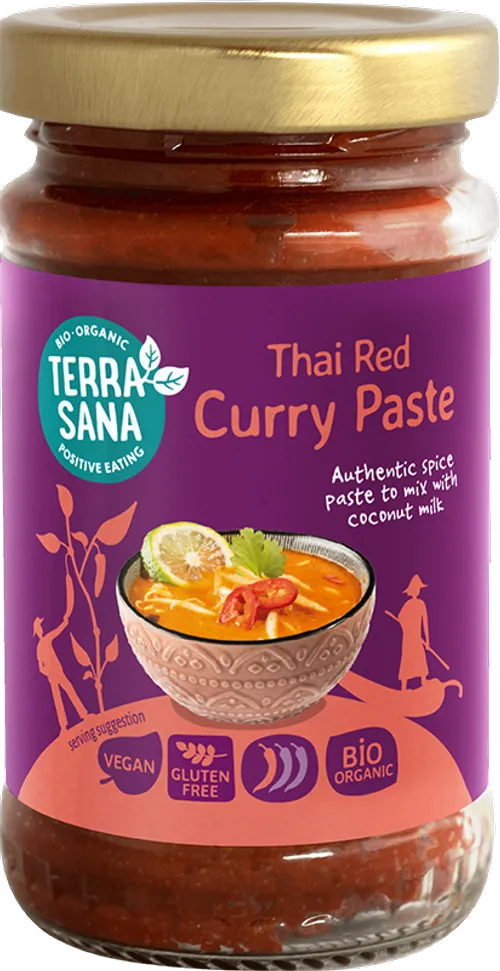 Salsa Curry Rojo Tailandes 120 Gr. (Terrasana)
