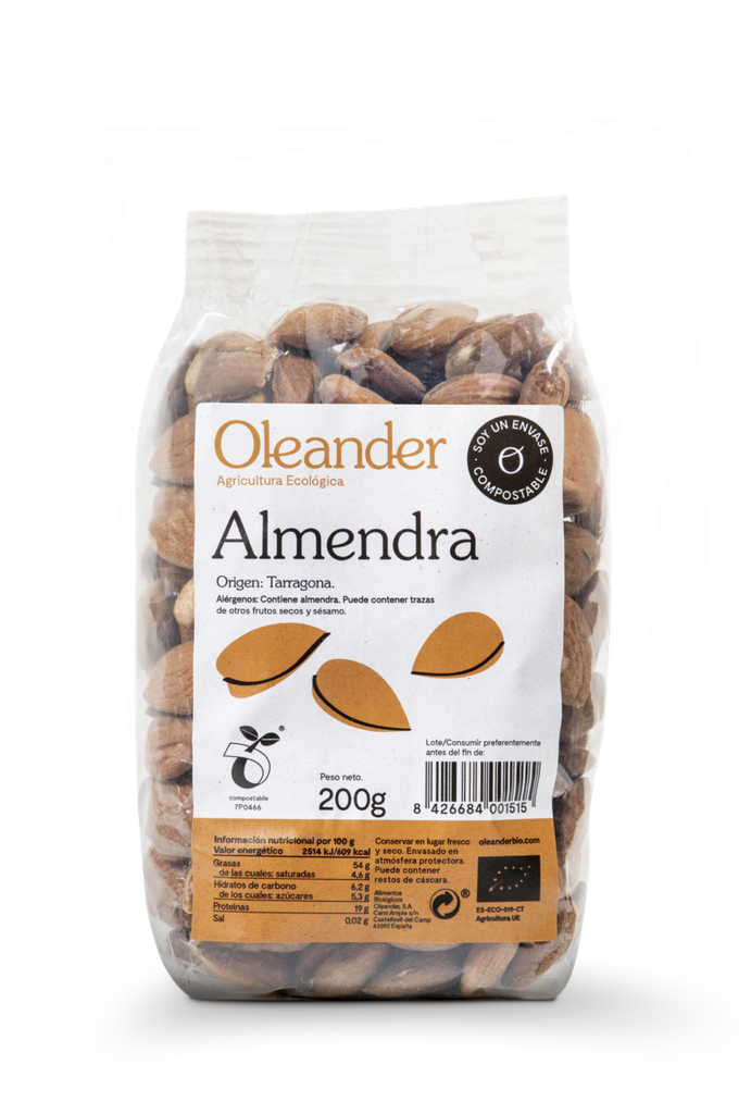 Almendra Bio Comuna 200 gr (Mana)
