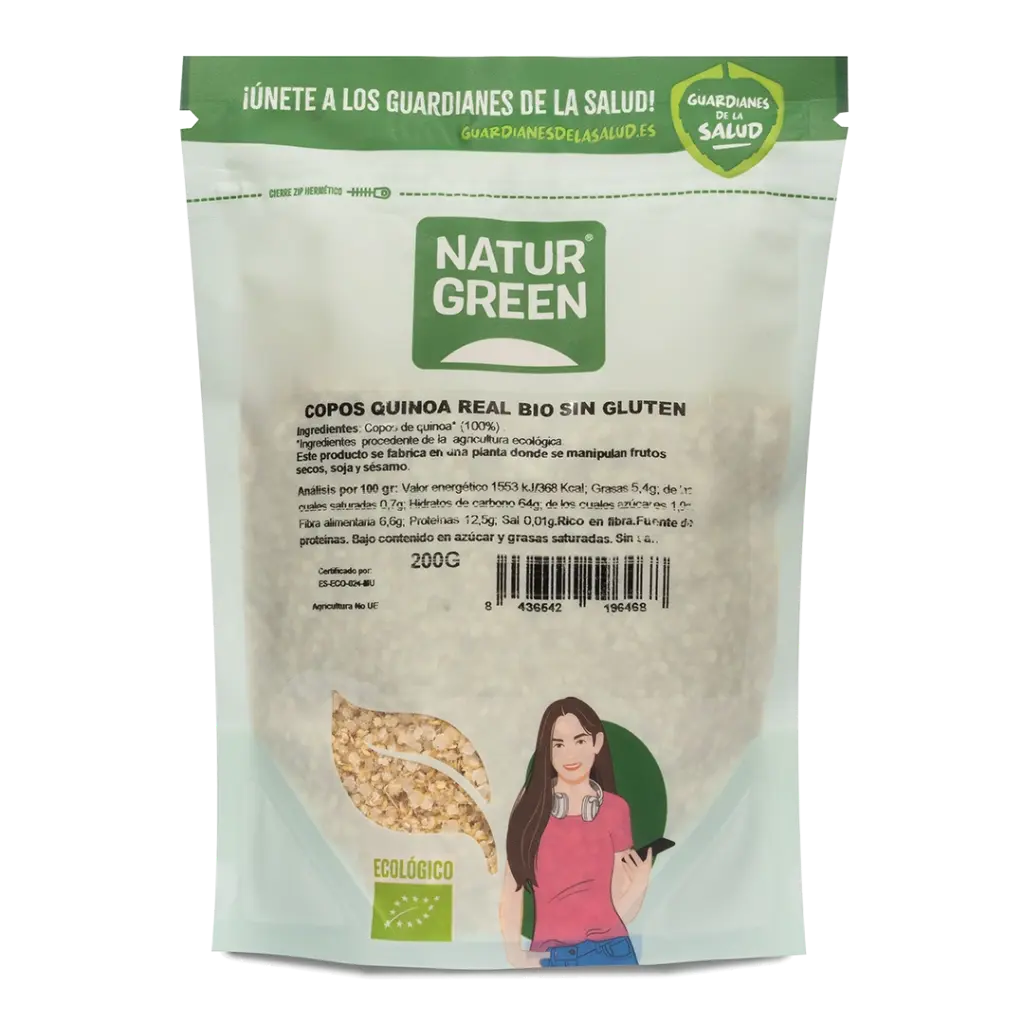 Copos Quinoa Real 200 Gr (NaturGreen)