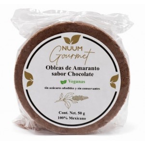 Obleas Amaranto Chocolate 50 Grs. (Nuum Gourmet)     