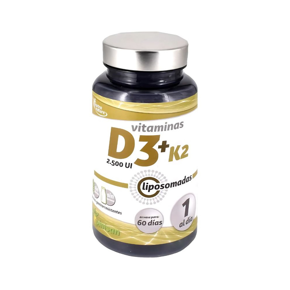 Vitamina D3 + K2 Liposomada 60 Cap. (Pinisan)