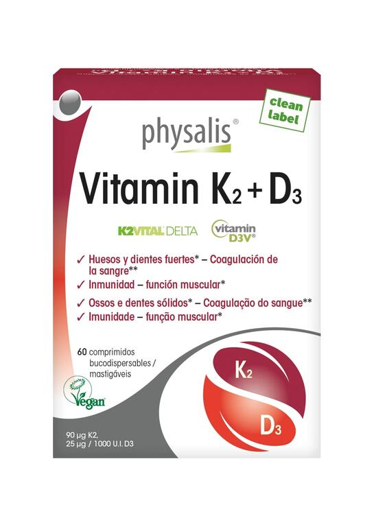 Vitamina K2 + D3 60 comp. (Physalis)