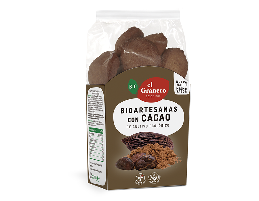 Galletas Bioartesanas Con Chocolate 250 Grs. (El Granero)