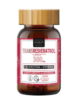 Transresveratrol 360mg + Quercetina 60 Caps. (Banban)