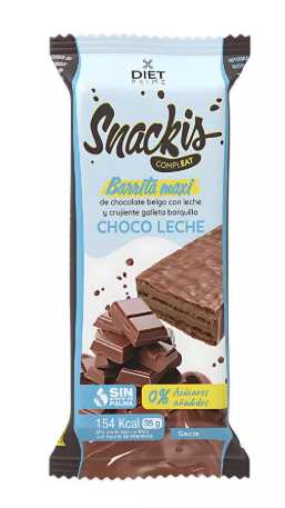 Barritas Snackis Compleat Choco Leche 35 Grs (Herbora)