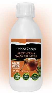Jugo Aloe Vera 99,7% 250 ml. Savia Palmera Bote (Penca Zabila)