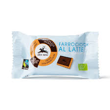 Galletas de Espelta Cubiertas Chocolate con Leche 28 gr (Alce Nero)