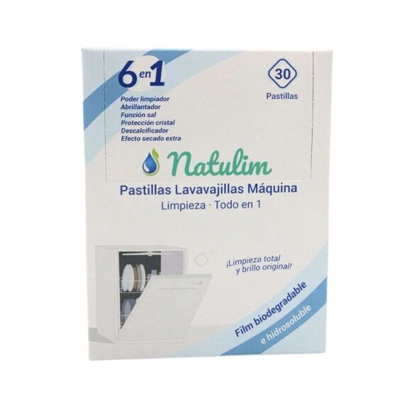 Pastillas Lavavajillas eco 6 en 1 30 Lavados (Natulim) 