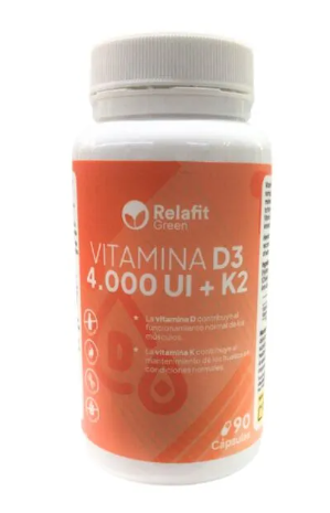Vitamina D3 + K2 90 Caps. (Relafit) 