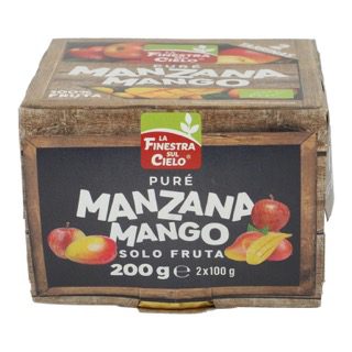 Maxitos Pure Manzana Mango Bio 2X100 Grs. (La Finestra) 