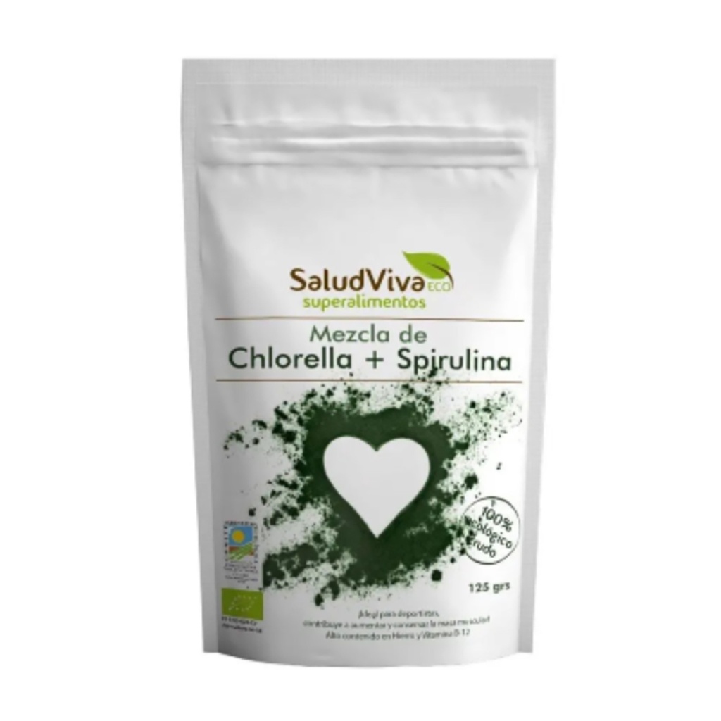 Chlorella y Espirulina en Polvo 125 gr (Salud Viva)