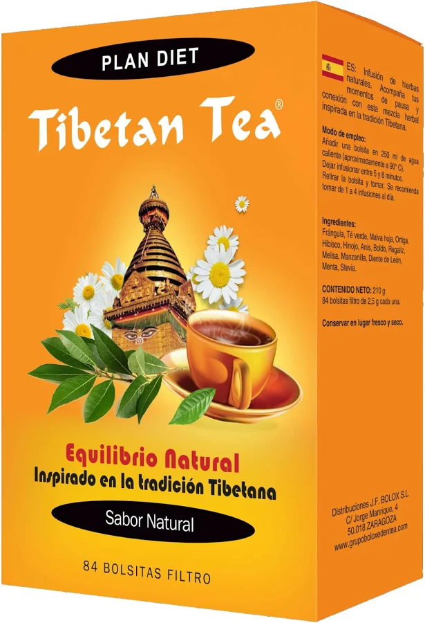 Te Tibetano  Natural 84 Filtros (Plan Diet)