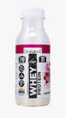 Whey Protein Botella Monodosis Yogur Fresa 30 Gr (Drasanvi)