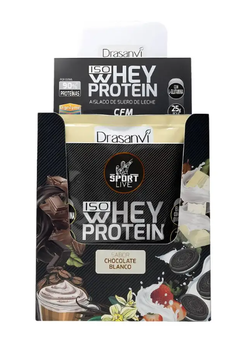 Monodosis 30 gr Whey Protein Chocolate Blanco (Drasanvi)