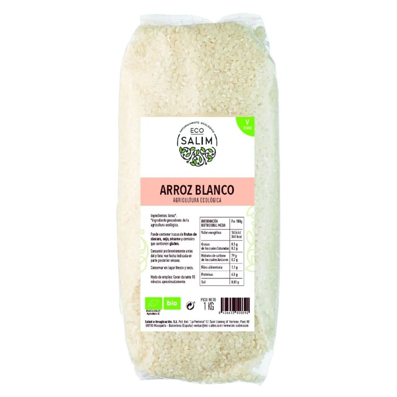 Arroz Blanco Redondo 1 Kg. (Eco Salim) 