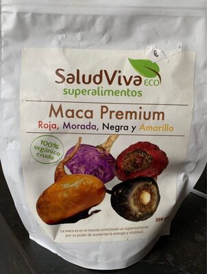 Maca Premium "Roja,Morada,Negra Y Amarilla" Bio 200 Grs. (Salud Viva)