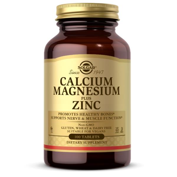 Calcio Magnesio Plus Zinc. 100 Comp. (Solgar)