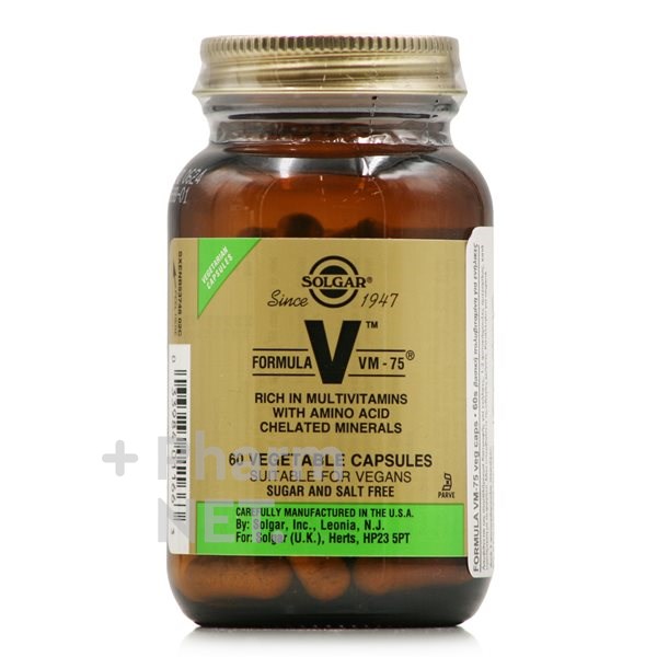 Formula Vm-75 (Dos-Al-Dia). 60 Cáps. (Solgar)