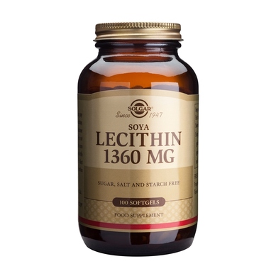 Lecitina 1.360 Mg. 100 Perlas (Solgar)
