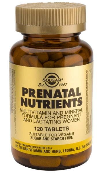Nutrientes Prenatales  120 Tab. (Solgar)