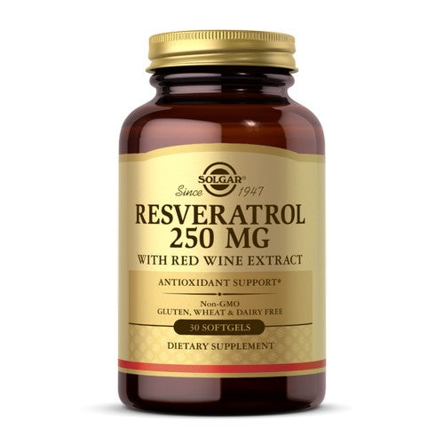 Resveratrol 250 Mg. C/Extracto Vino Tinto 30 Caps. (Solgar)