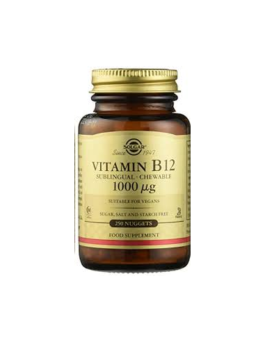Vitamina B12 1000 Mcg (Cianocobalamina). 100 Comp. (Solgar)