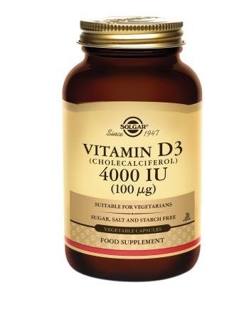 Vitamina D3 Colecalciferol 120 Caps. 4000Ui (Solgar)