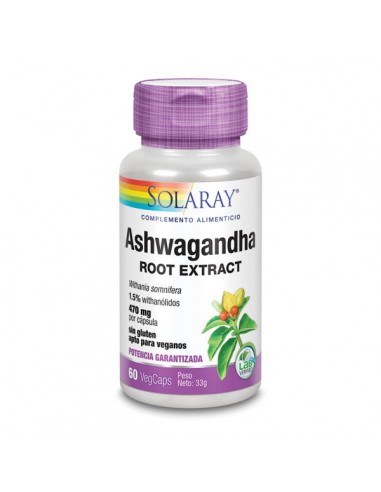 Ashawaghanda 470 Mg  60 Cap. (Solaray)