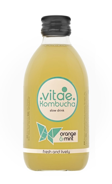 Kombucha Naranja Y Menta Bio 250 Ml. (Vitae)