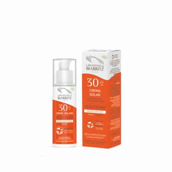 Crema Solar Para El Rostro Spf 30 50 Ml. (Alga Maris)