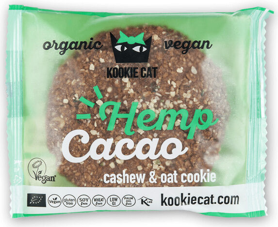 Cookie Cat De Cañamo Y Cacao 50Gr (Organic Vegan)