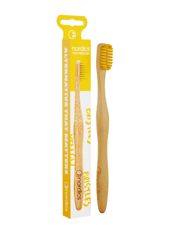Cepillo Bambu Adulto Amarillo (Nordics)