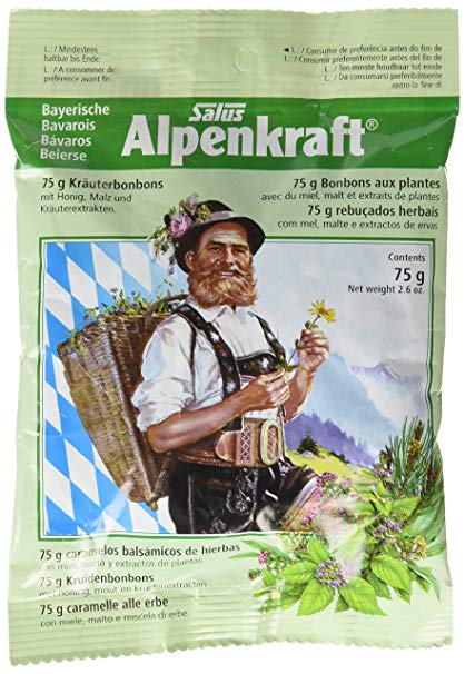 Caramelos De Hierbas Alpinas Alpenkraft 75 Grs. (Salus)