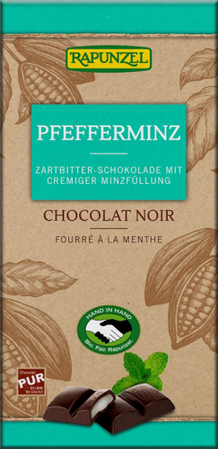 Tableta Chocolate Con Menta 100 Grs. (Rapunzel)