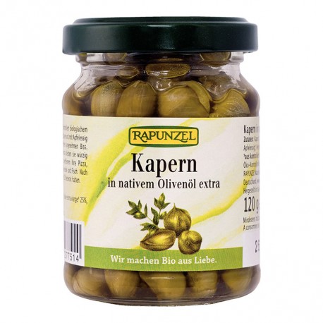 Alcaparras En Aceite Oliva 120 Grs. (Rapunzel)