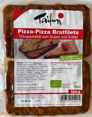 Filetes Tofu Sabor Pizza Bio 160 Gr (Taifun)