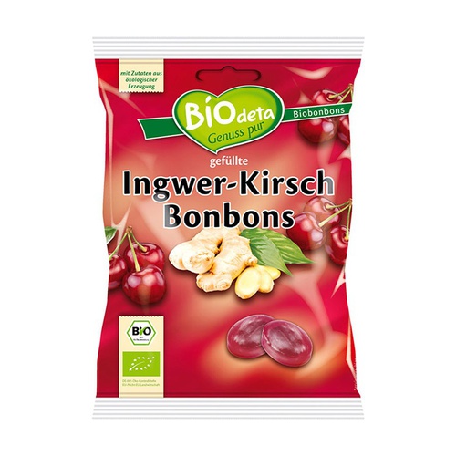 Caramelos De Cereza Y Jengibre Bio 75 Grs. (Biodeta)