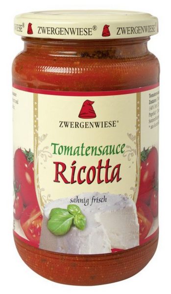 Salsa De Tomate Ricota 350G (Zwergenwiese)