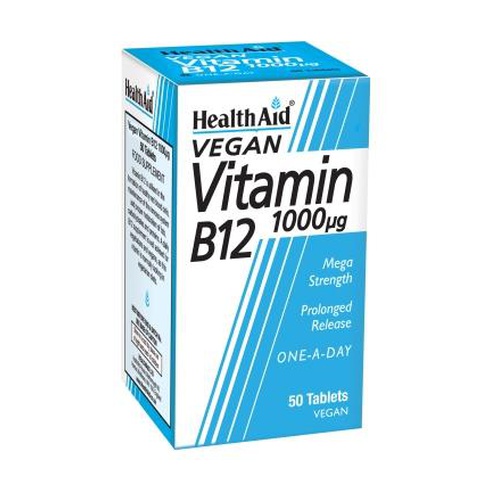 Vitamina B12 1000 Pg 50 Tab. (Health Aid)