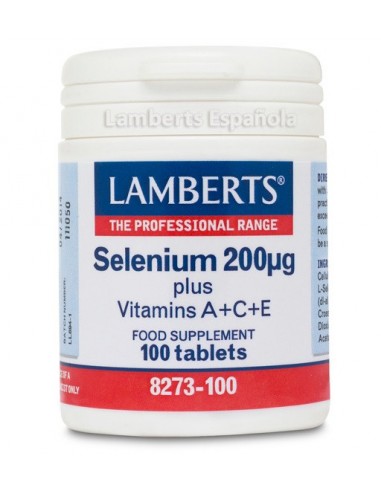 Selenio + Vitaminas A, C Y E 100Tab. (Lamberts)