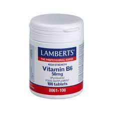 Vitamina B6 50Mg. 100 Comp. (Lamberts)